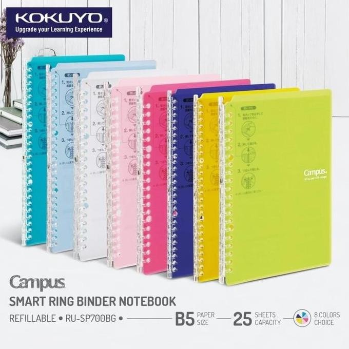 

Tersedia Binder B5 SMART Ring L-SP700 New Color - Loose Leaf KOKUYO Ring Notebook