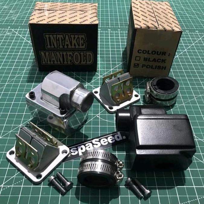 Intake Manifold Manipol Susun Vespa Komplit Membran RXZ