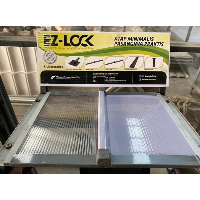 SET EZ LOCK - ATAP POLYCARBONATE KLIP LOCK ORIGINAL DAN TERPERCAYA