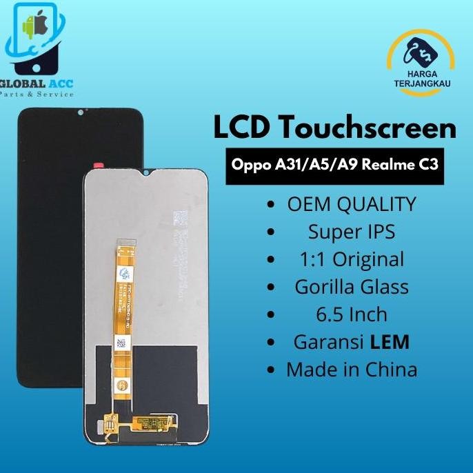 LCD TOUCHSCREEN OPPO A31 2020 - CPH2015 LCD TS FULLSET MURAH