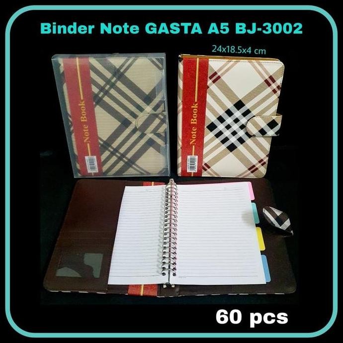 

Tersedia Binder Note A5 Kulit 20 Ring Organizer Planner Buku Kuliah