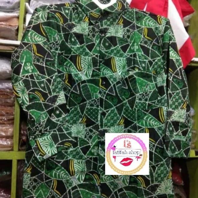 (Allthebest) hem batik panjang sd negeri sidoarjo seragam sekolah