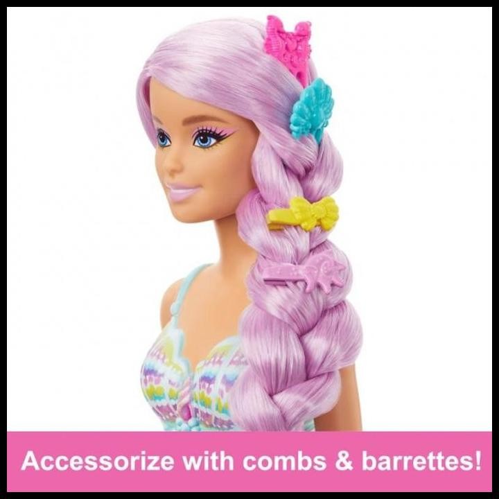Terlaris Barbie Dreamtopia Magical Hairstyle Mermaid Doll With Accessories