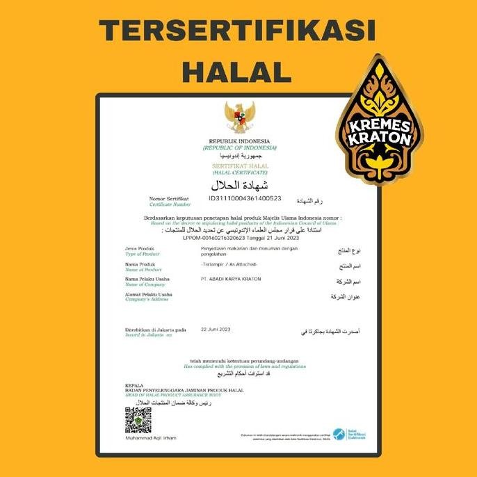 

Kremes Kraton - 1Kg Kremes Ayam Original Pasti Promo