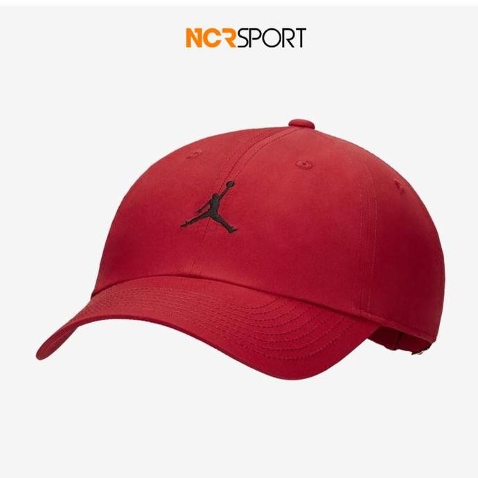Topi Basket Air Jordan Club Adjustable Unstructured Hat Red Original F