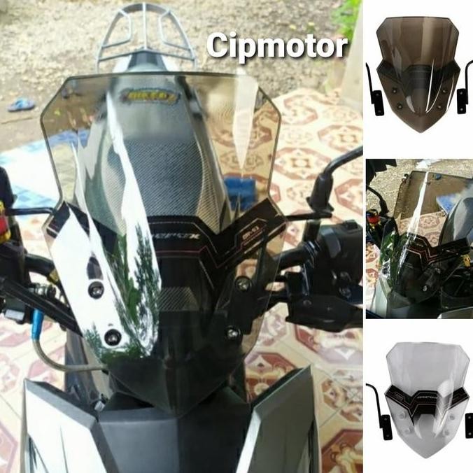 Visor Windshield Beat Street FI 2016-2021 Model Tinggi Bening & Smoke Stok Terbatas