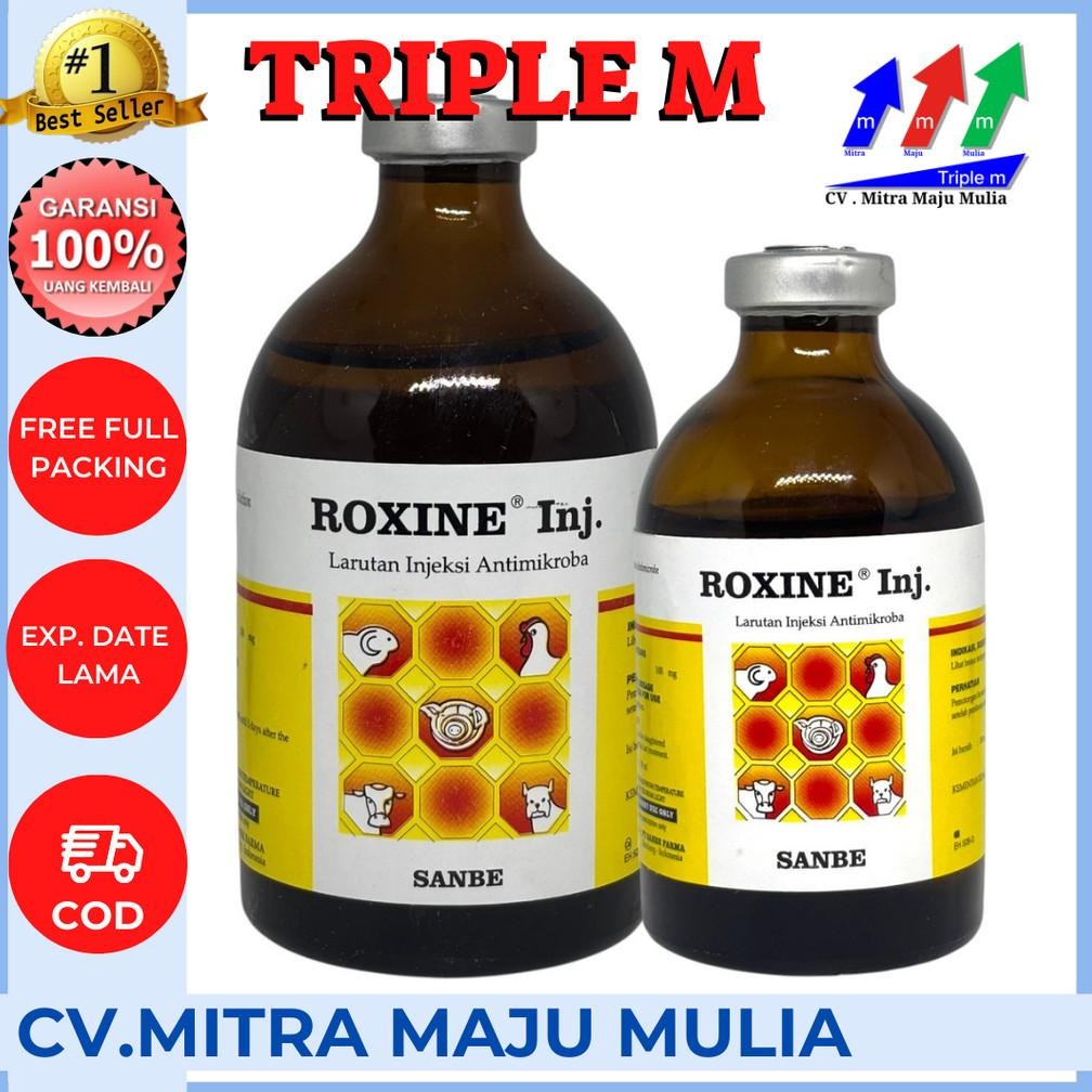 Roxine 50ml Roxine 100 ml Antibiotik Sapi Kambing dll Sanbe MURAH