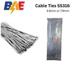 

Promo Kabel Ties / Cable Ties Stainless Steel (SS316) 200mm x 4.6mm / 7.9mm COD