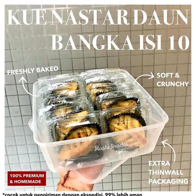 

Kue Nastar Daun isi 10 Asli Bangka - Nastar Nanas Premium Homemade Stok Terbatas