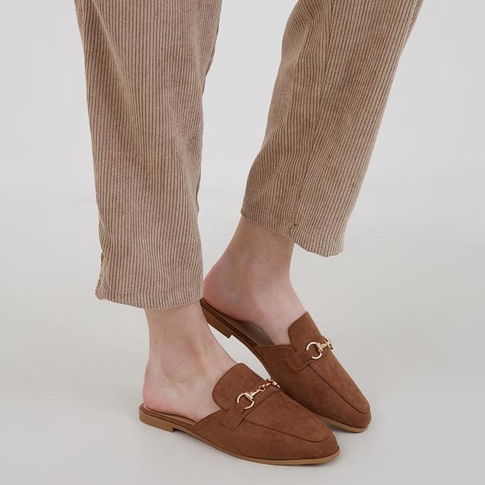 Ds Berrybenka - Sepatu Flatshoes Wanita Sofia Fellice Emblished Mules Shoes