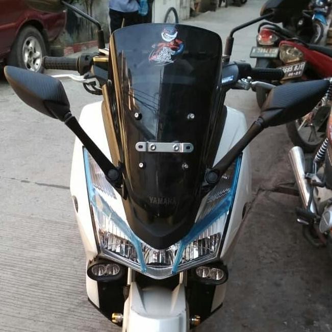 Bracket Windshield + Dudukan Spion Yamaha R25 Lexi Aksesoris Motor Stok Terbatas