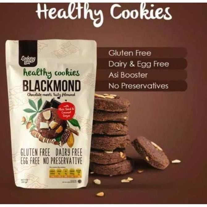 

Ladang Lima Blackmond Cookies Gluten Free 180gr - Kue Kering Bebas Gluten Stok Terbatas