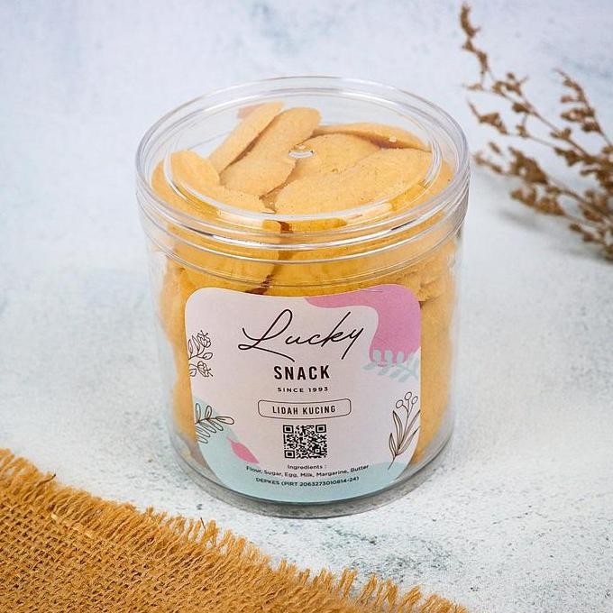 

Kue Lidah Kucing Wisman 250gr - Kue Kering Renyah Toples Tabung Stok Terbatas