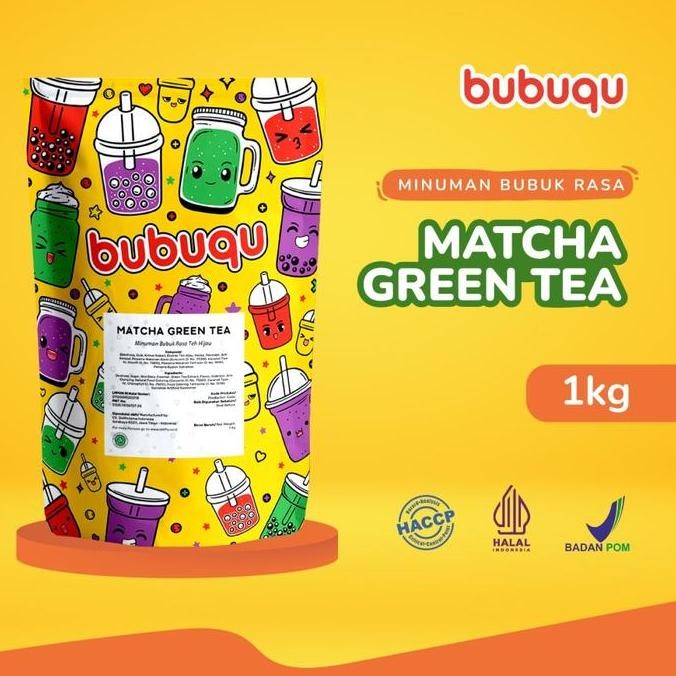 

Matcha Green Tea Latte Powder Drink Bubuqu 1 Kg - Minuman Bubuk Matcha Pasti Ori