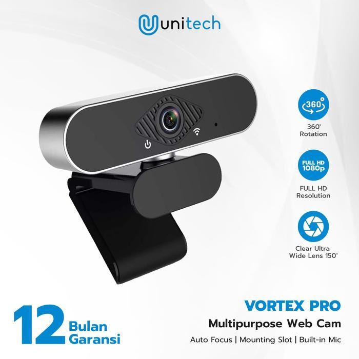 UP Webcam Laptop / PC 1080p Full HD + Mic | Vortex Pro | Unitech Camera untuk  Computer Komputer PC 