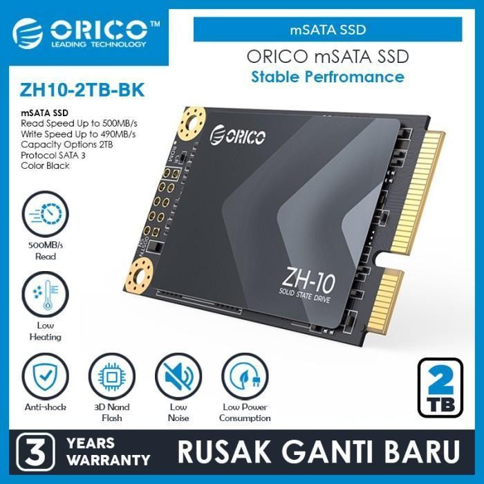 UP ORICO mSATA SSD 128GB/256GB/512GB/1TB/2TB - ZH10