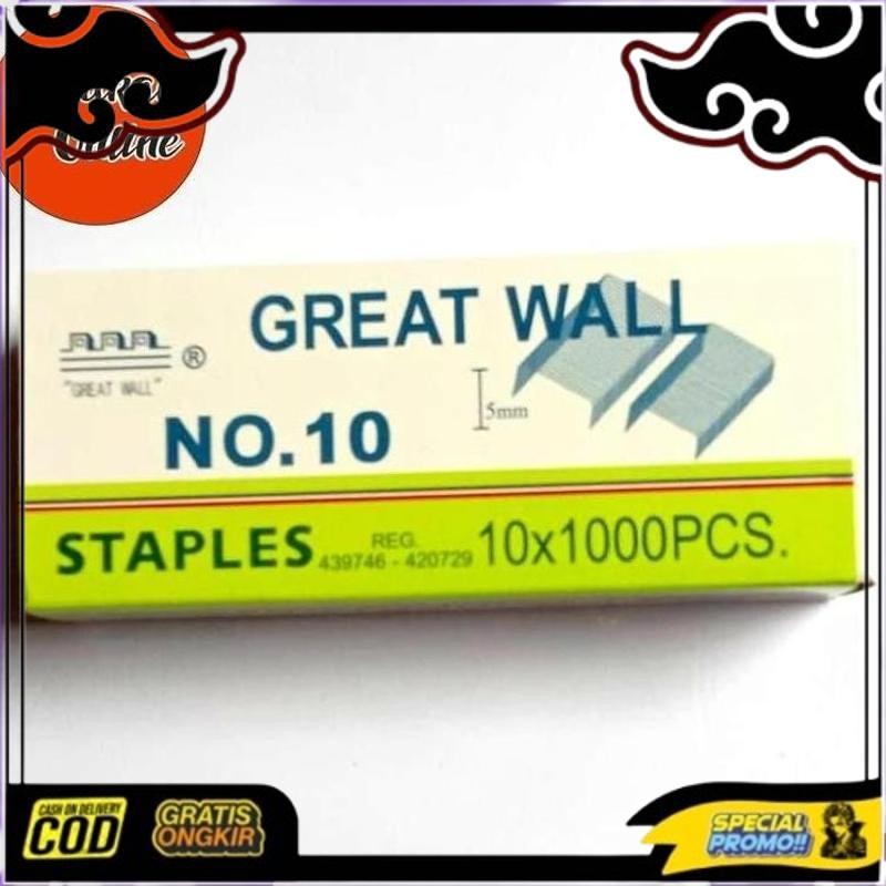 

Top Today Trend Isi Staples Great Wall No.10 Original (1 Pak Isi 10 Box) Trend