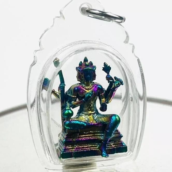 Diskon Phra Phrom Brahma Rainbow Leklai Blessed Thai Pendant Ready