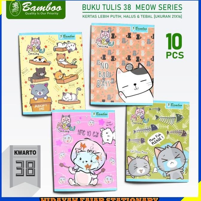 

Buku Tulis / Bamboo Buku Tulis Kwarto 38