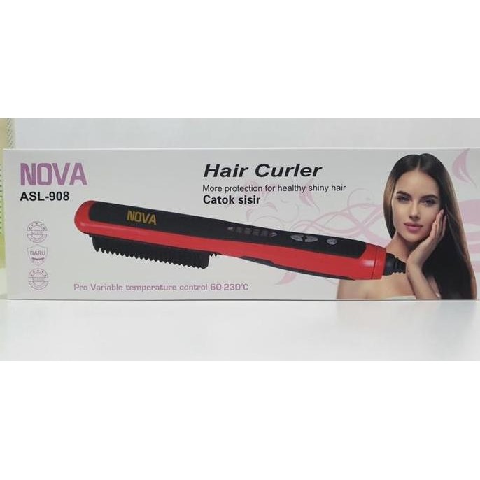 [Asl908] Catok Sisir Pelurus Rambut New Fast Hair Straightener Asl-908