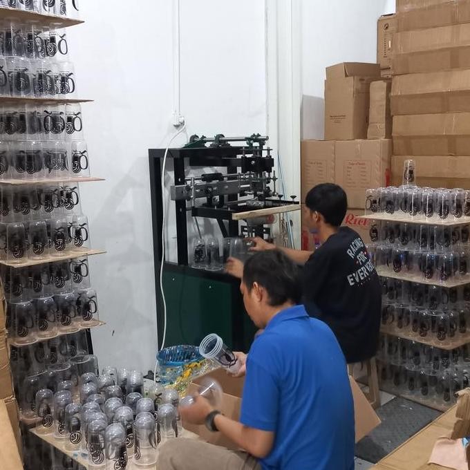 Sablon Gelas Cup Plastik Oval 8 Gram - PP Cup