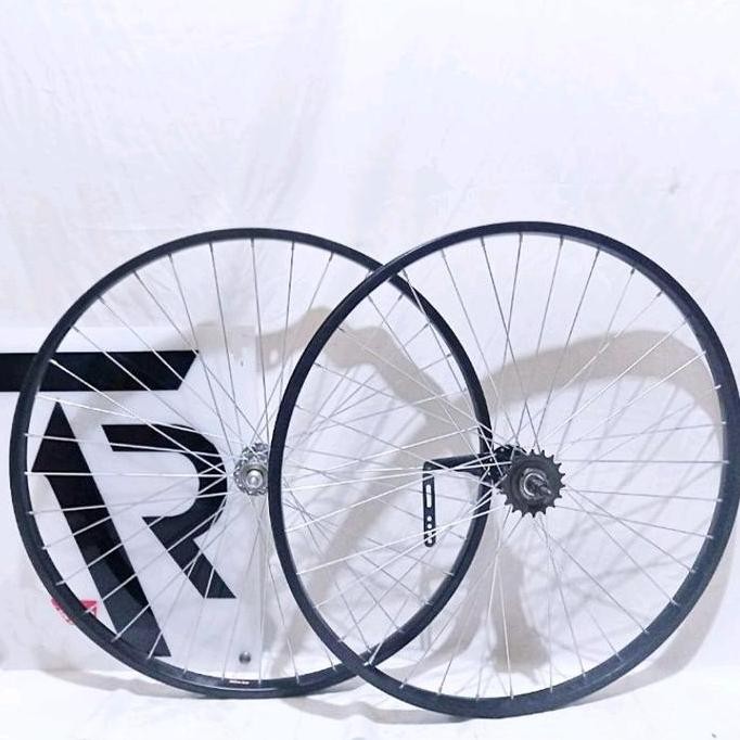 RODA JADI SEPEDA 26 DEPAN BELAKANG TORPEDO WHEELSET WHEEL SET 26" INCH DEPAN BELAKANG VELG RIMS RIM 