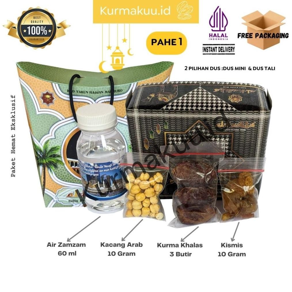 

Paket Oleh Oleh Haji Dan Umroh Hemat 1-8 Dus Jinjing Tasbih + Coklat Arab 60 Paket Air Zamzam