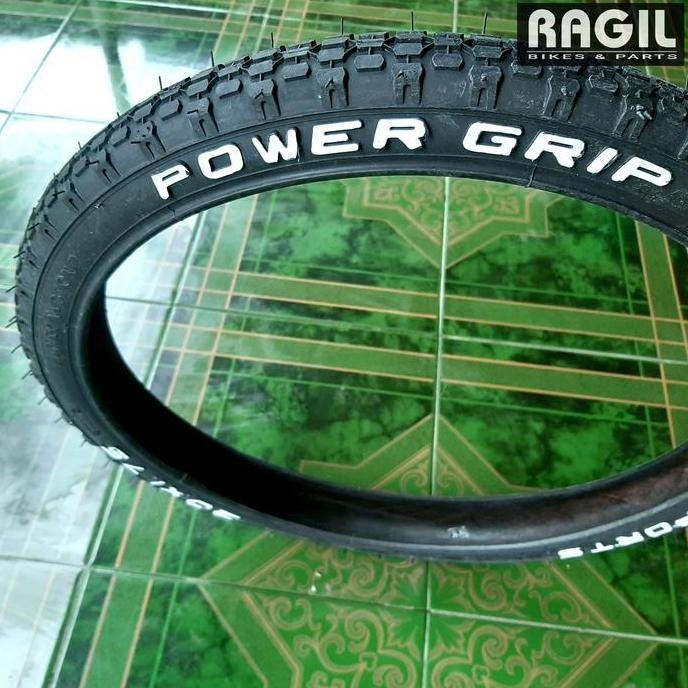 BAN LUAR SEPEDA 20 x 1.75 175 LUCKY STONE POWER GRIP GT SPORTS HITAM