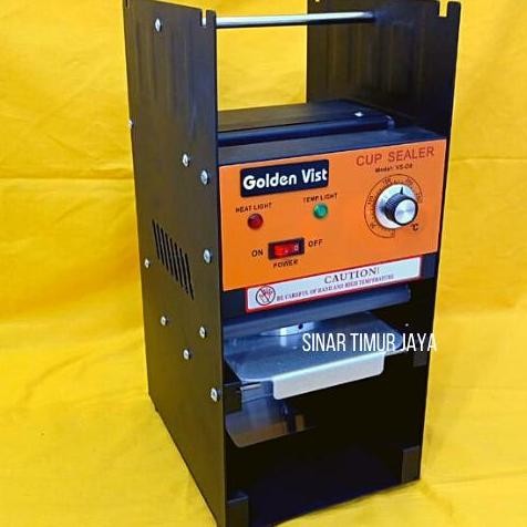 Mesin Cup Sealer Golden Vist D8. Mesin Press Gelas Minum 12 - 22 Oz