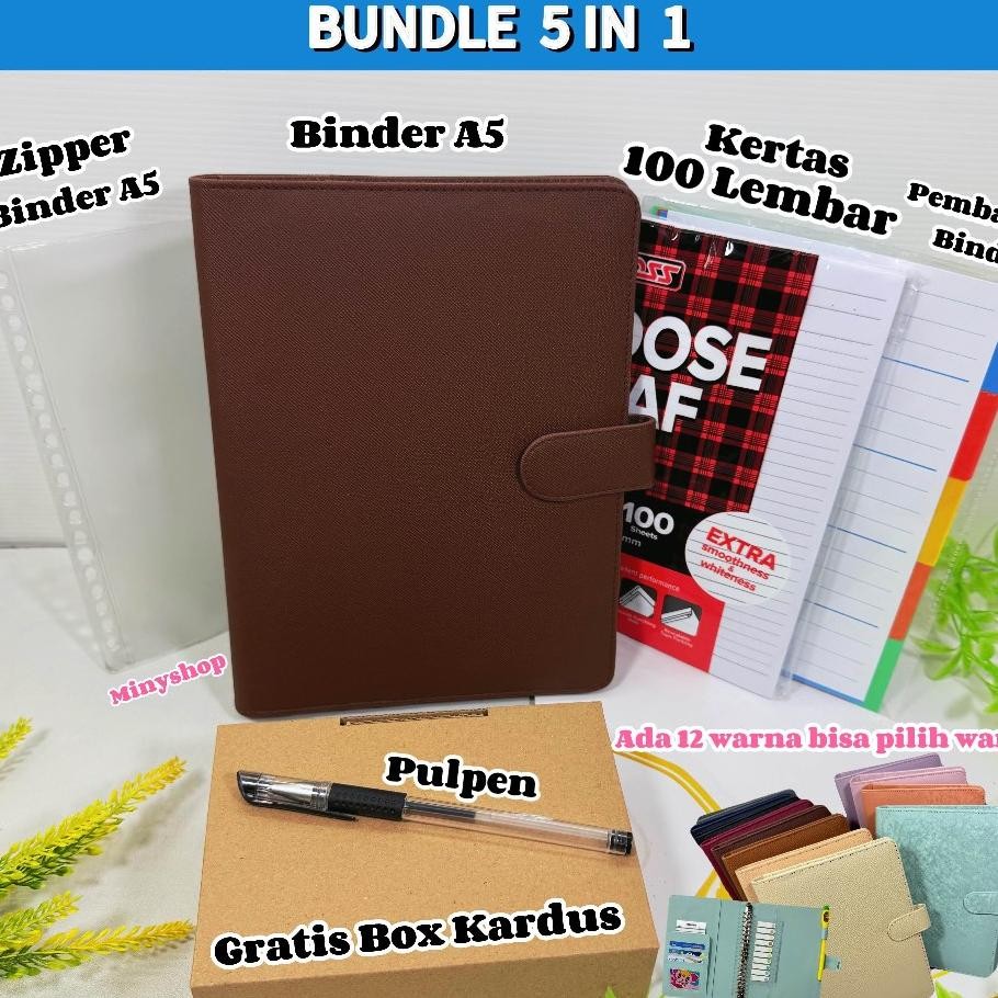 

Paket Lengkap 5In1 Binder A5 Ring 20 Gratis Box Untuk Kuliah Kampus Sekolah Ter
