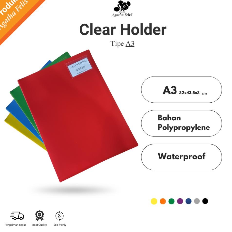 

Clear Holder Tipe A3 Isi Lembaran 10 120 Agatha Felix
