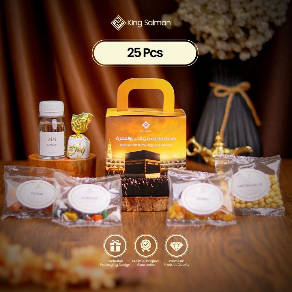 

King Salman - Oleh-Oleh Haji & Umroh Shafa Gold 25 Pcs - Gable Box