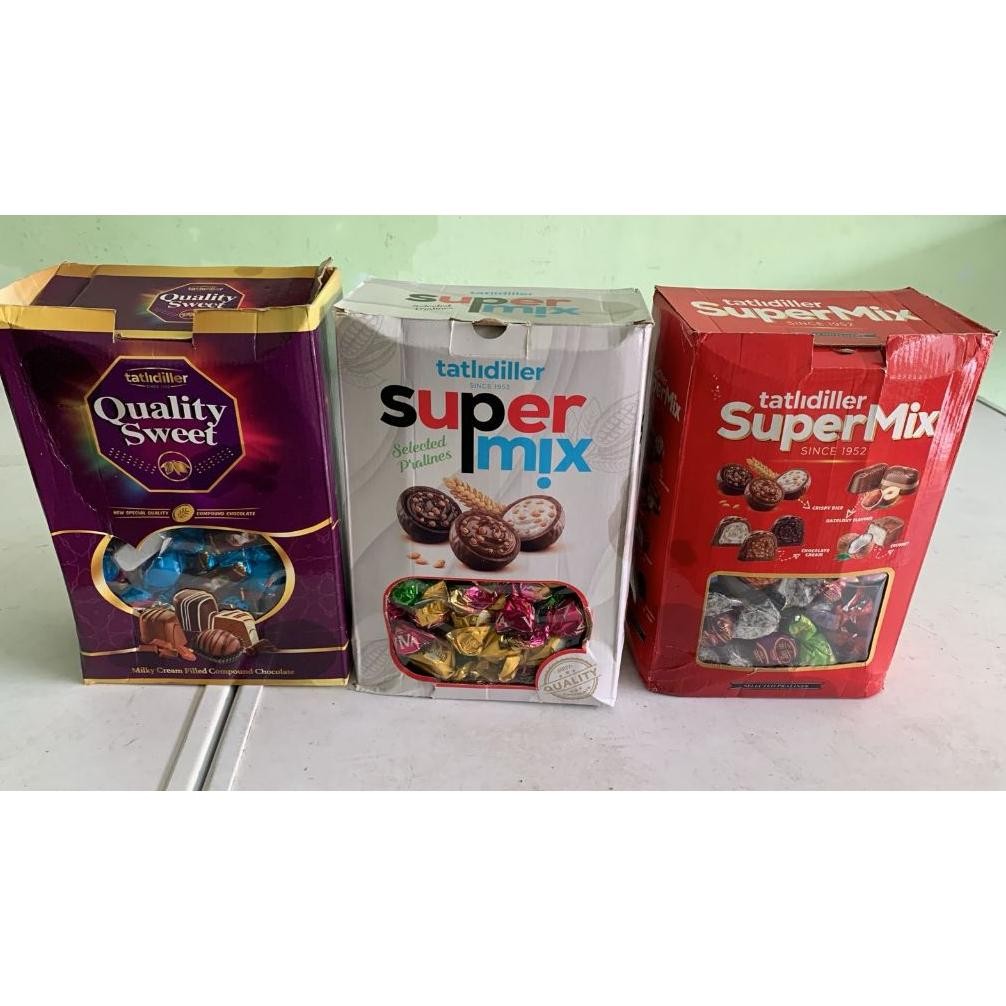 

Coklat Turki 2 Kg Super Mix Premium Quality Tatlidiller Oleh-Oleh Haji Umroh