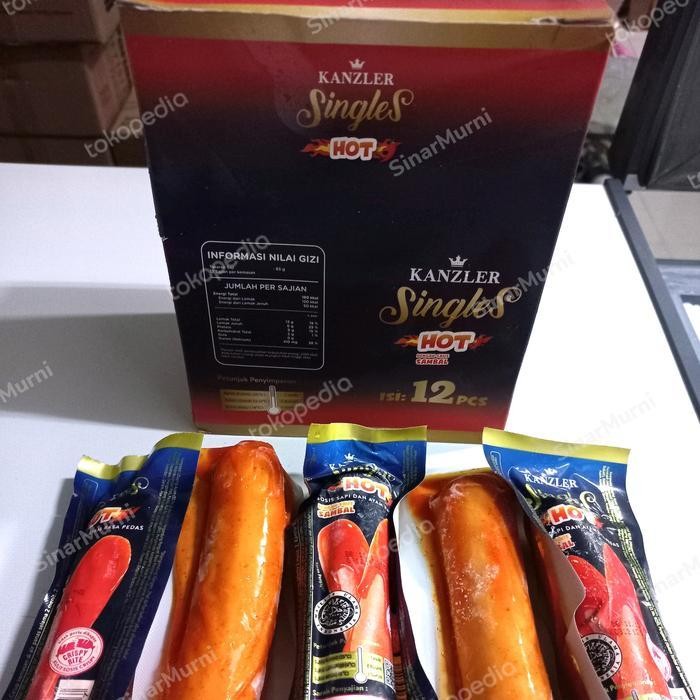 

Ff Sosis Sapi Dan Ayam Pedas Sosis Kanzler Single Hot 1Dus Isi 12