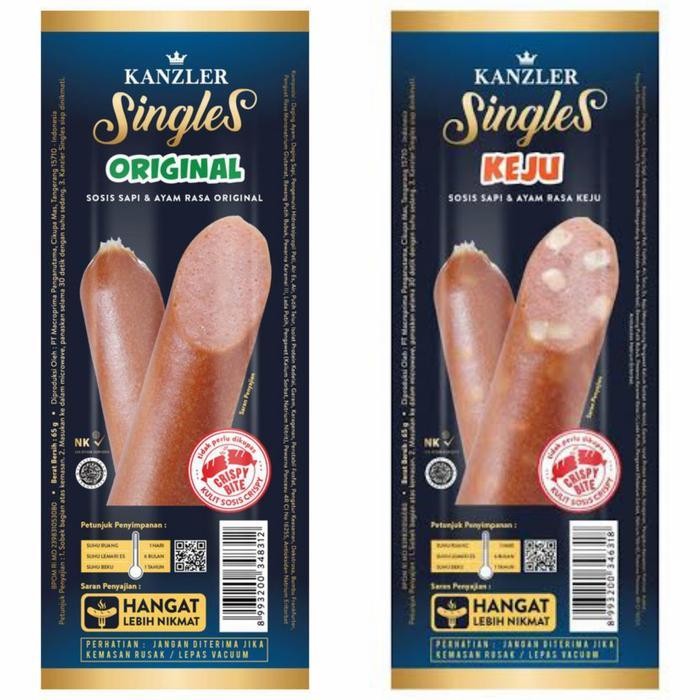 

Ff Kanzler Singles 65Gr - Sosis Sapi Dan Ayam Siap Makan