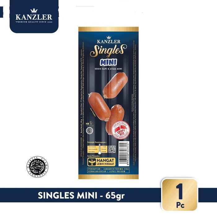 

Ff Sausage Singles Mini Kanzler 65Gr Sosis Singel Crispy Skin Halal