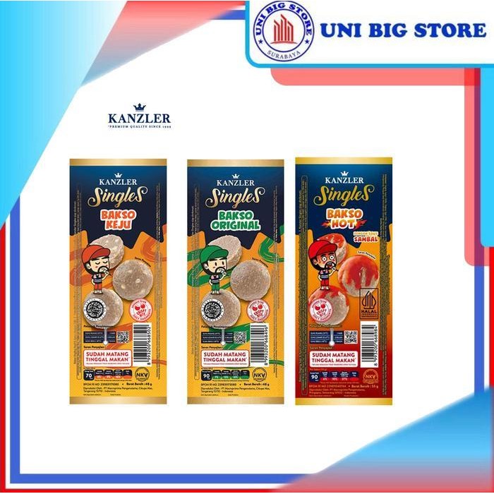 

Ff Kanzler Singles Bakso Siap Makan Original Cheese Keju 48 Gr Baso
