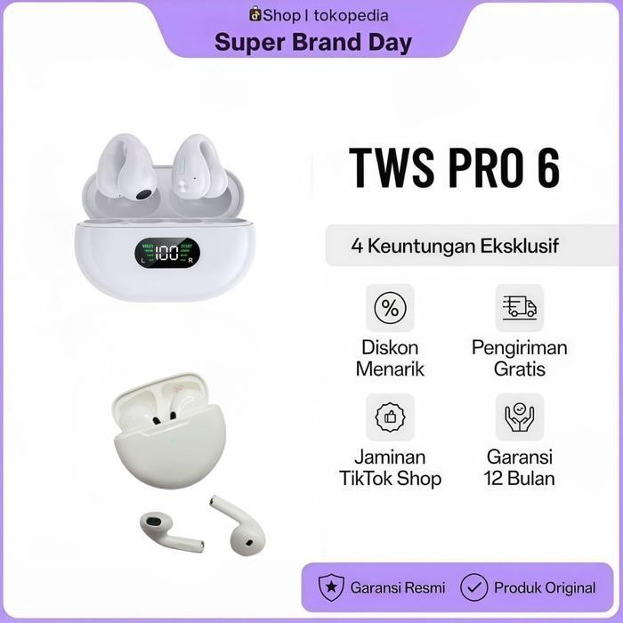 KDS TWS BT PRO 6  HEADSET BLUETOOTH