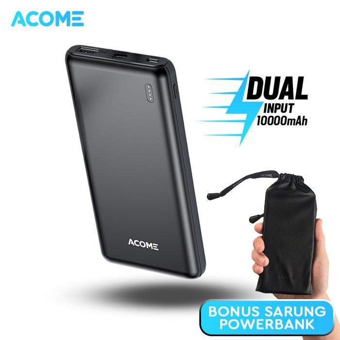 KDS BONUS SARUNG POWERBANK ACOME Powerbank Fast Charging LED Display AP045/AP050/AP108/AP201/AP203 M