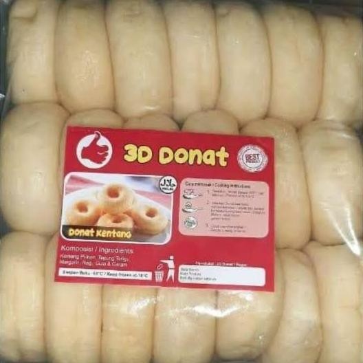 

RPS donat kentang 3d donut beku frozen isi 20pcs