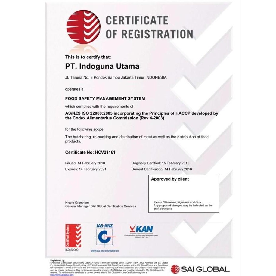 

Nz Striploin Grass Fed Hormone Free Cut Steak 200 Gr - Indoguna Pasti Ori