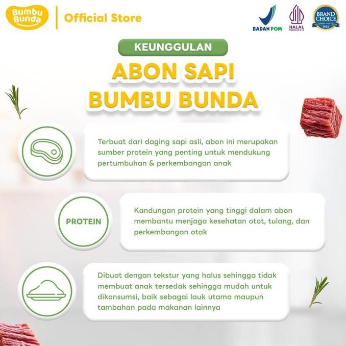 

Bumbu Bunda Elia Bundling Abon Halus Premium Abon Ayam/ Abon Sapi Asli Halus Premium 50G - Abon Mpasi | Abon Anak | Tinggi Protein | Cemilan Mpasi | Snack Mpasi | Tanpa Msg & Tanpa Pengawet Terlaris