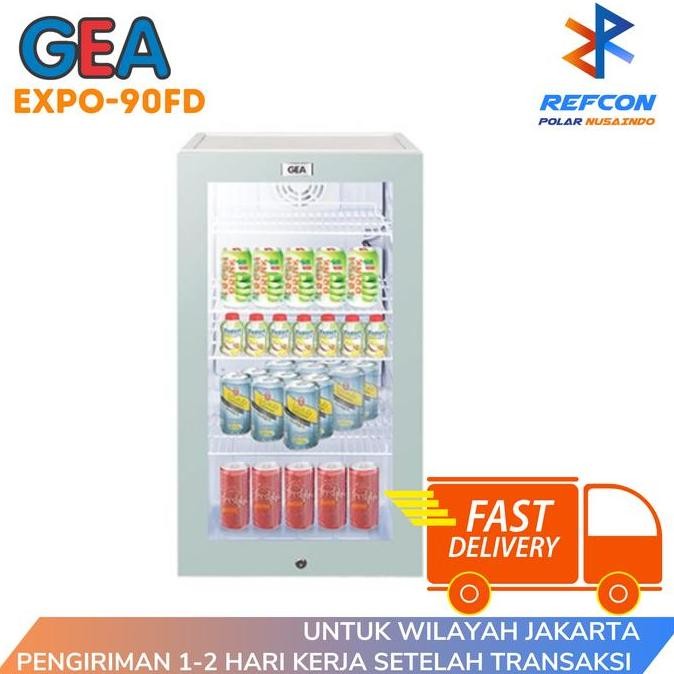 Promo Showcase Mini GEA EXPO 90FD / EXPO 90 FD 92 Liter Cooler / Pendingin COD