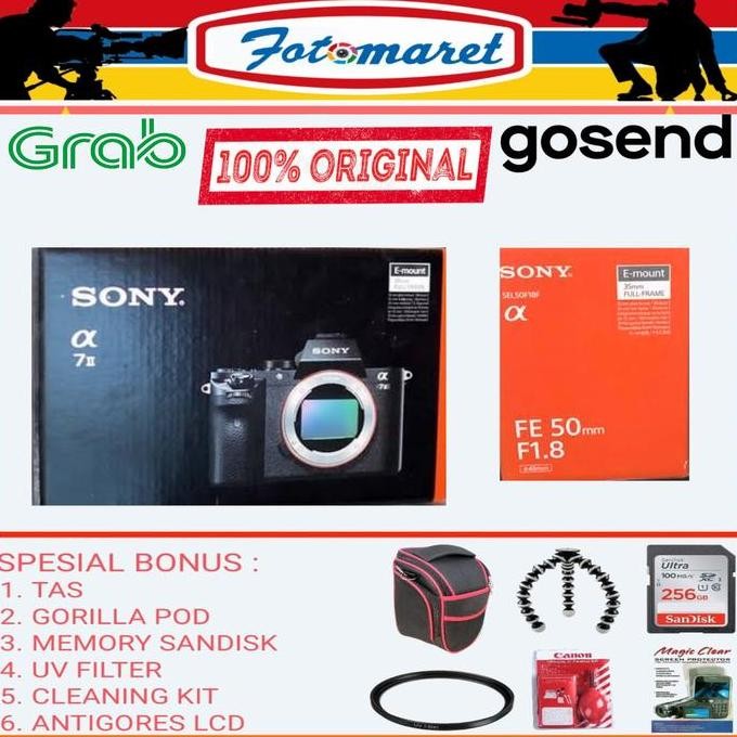 Promo SONY A7 Mark II Kit FE 50MM F1.8 / Sony A7 Mark II Kit FE 50MM F1.8 COD
