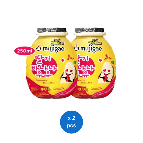 

Mujigae Banana Milk Strawberry 250ml x 2 pcs