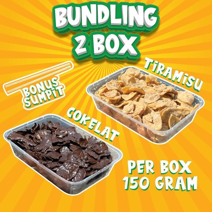 

FF PAKET BUNDLING 2 BOX 300 GRAM | KERIPIK PISANG Makanan Food Vanilla Manis Snack Chips Cemilan Kripik Vanila Banana Camilan