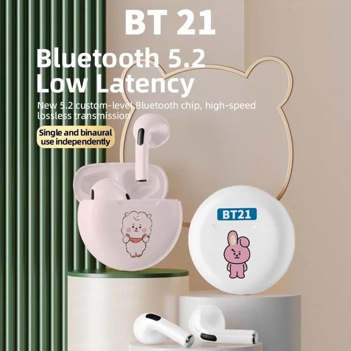 Mipow Tws Bt21 Headset Bluetooth Gaming Earphone Wireless Headphone Nirkabel Earbud Touch Control Ba