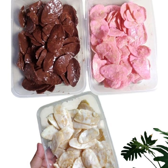 

FF spesial flashsale paket triple isi 3box keripik lumer jajan viral Cemilan Kripik Pisang lumer Food