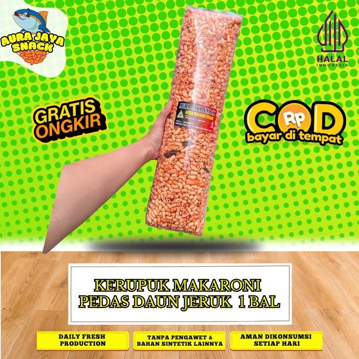 

FF Kerupuk Makaroni Jaya Snack - Cemilan Gurih 1kg - Keripik Jajanan 1 Bal snack murah Camilan Food Pedas Asin Chips Makanan Kripik Fish Fish Fish Fish Fish