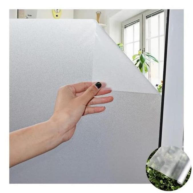 Stiker Untuk Kaca Pintu Sanblast Sunblast Sandblast Polos Buram Es